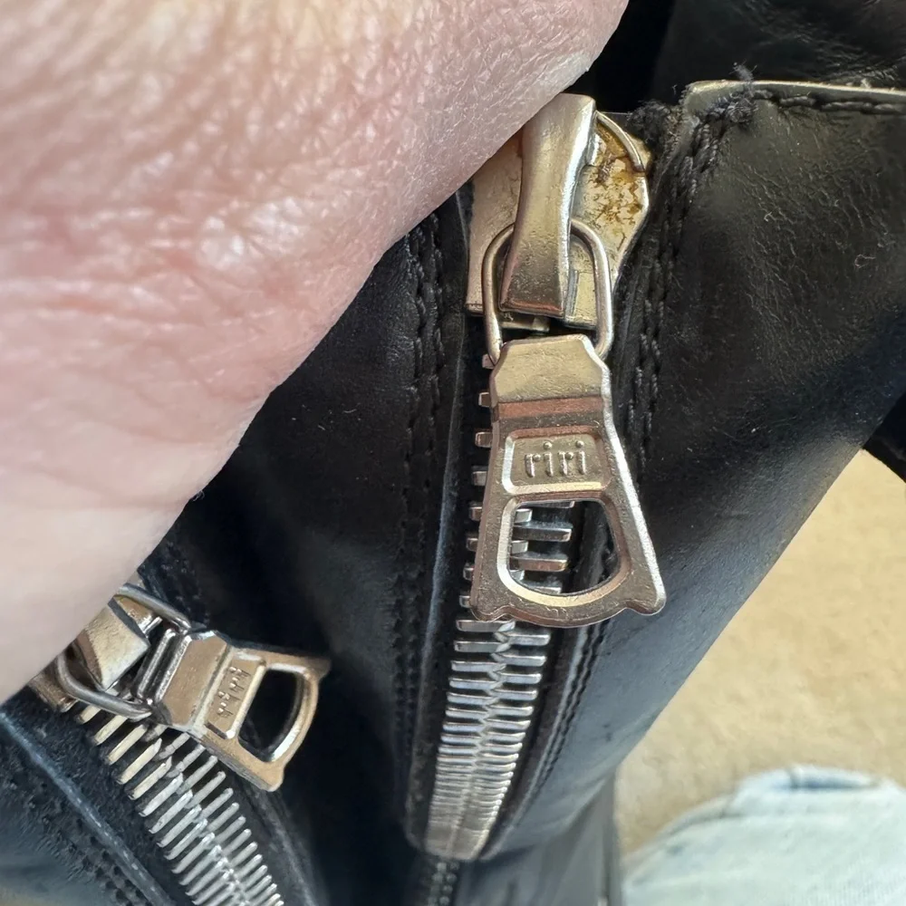 Sigerson Morrison Zip Up Buckle Line Stitched Boots 7.5 - Picture 3 of 8